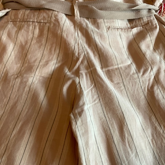 Elevenses Linen Blend Wide Leg Pants Anthropologie - Picture 3 of 8